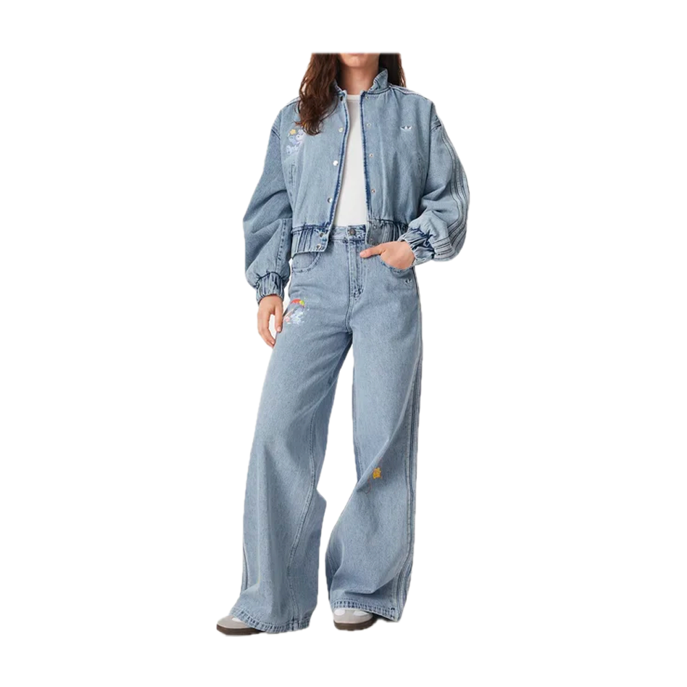 Adidas Originals x Care Bears Wide Leg Jeans Women's Blue KQ6748