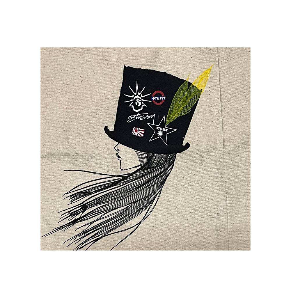 Stussy x Hiroshi Tanabe ST Top Hat Tote Bag Natural SGST134077