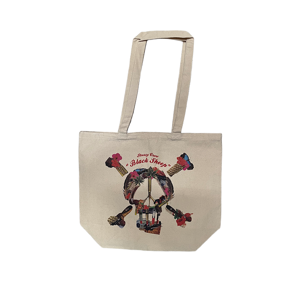 Stussy ST Tropiskull Tote Bag Natural SEST134075