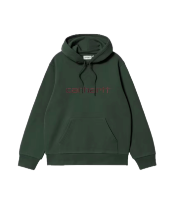 Carhartt WIP Hooded Carhartt Sweatshirt Dark Scarab / Palisander I030547_3YZ_XX