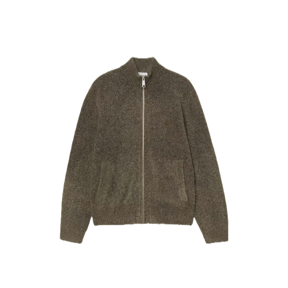 Carhartt Wip Curtis Sweater Jacket Tangled Shungite I037033_3ZA_XX