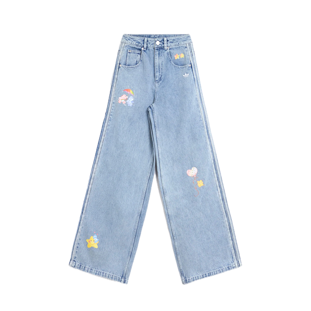 Adidas Originals x Care Bears Wide Leg Jeans Women's Blue KQ6748