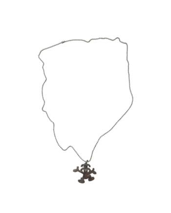 Stussy SS Man Running Pendant Silver Ball Chain Necklace Silver 1199015-SLV