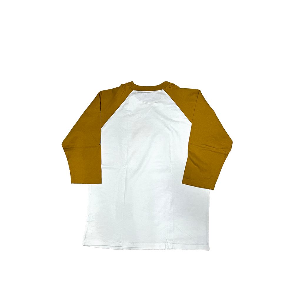 Stussy Little Crew 3/4 Sleeve Tee White / Orange 114480_ORG
