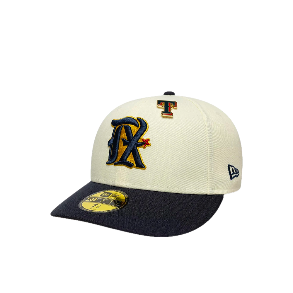 New Era 59FIFTY Fitted Texas Rangers MLB Pin Cream / Navy 60915730