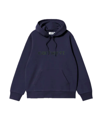 Carhartt WIP Hooded Carhartt Sweatshirt Dark Navy / Dark Scarab I030547_3Z0_XX