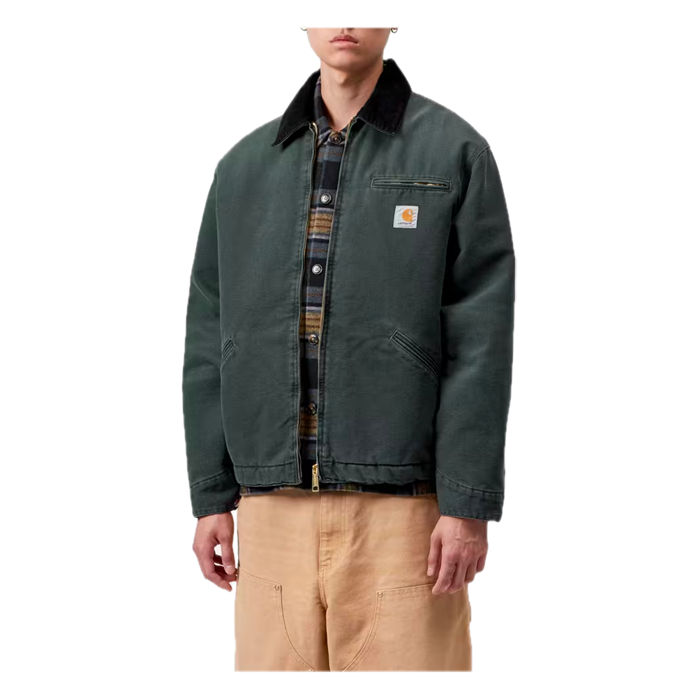 Carhartt WIP OG Detroit Jacket Raven / Black (Stone canvas) I035614_3WM_4O