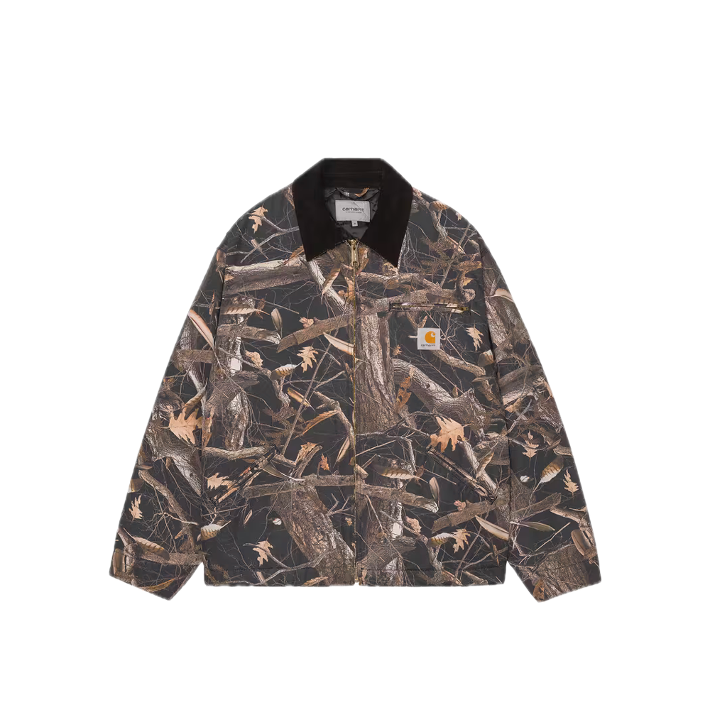 Carhartt WIP OG Detroit Jacket Camo Feather Tree / Black / Black (Heavy stone wash) I035614_3X8_60