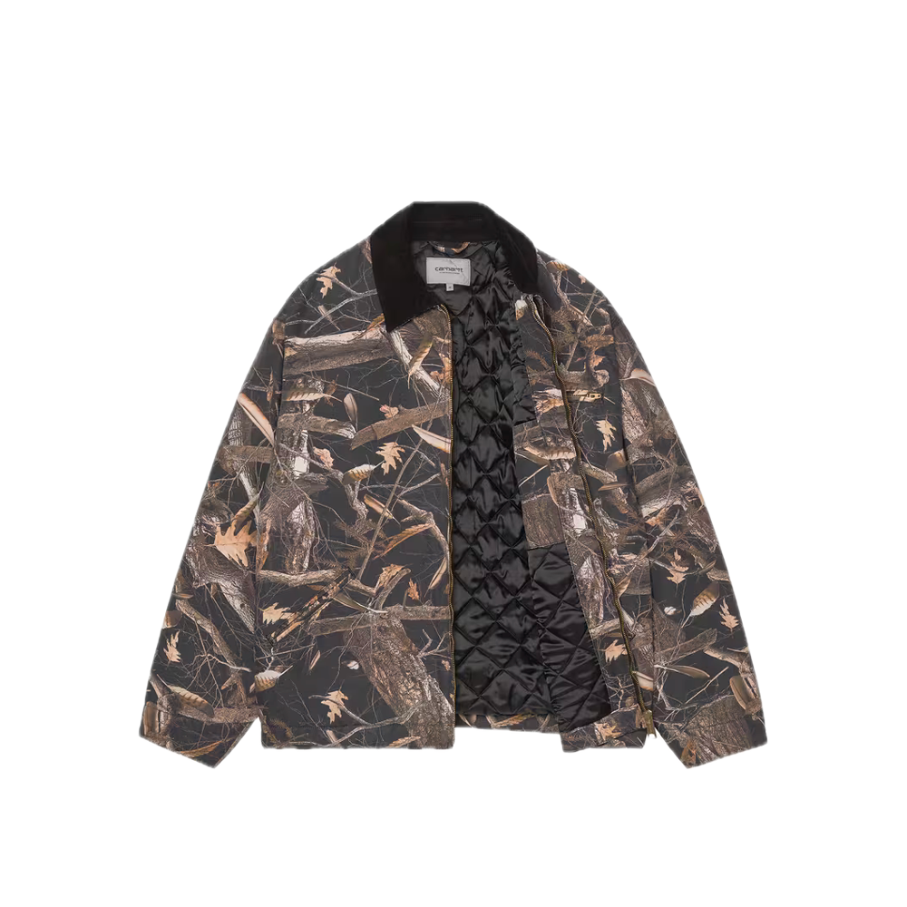 Carhartt WIP OG Detroit Jacket Camo Feather Tree / Black / Black (Heavy stone wash) I035614_3X8_60