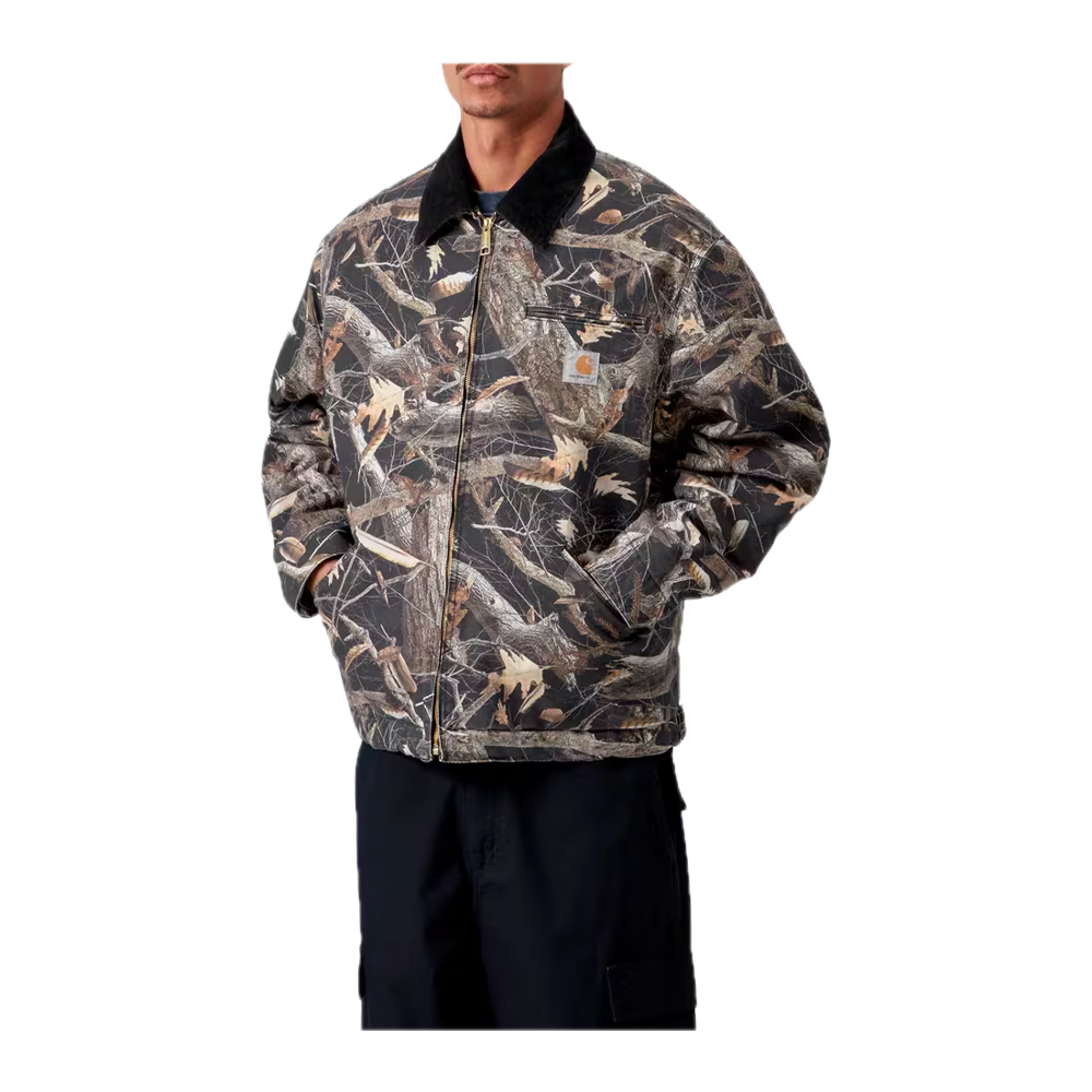 Carhartt WIP OG Detroit Jacket Camo Feather Tree / Black / Black (Heavy stone wash) I035614_3X8_60