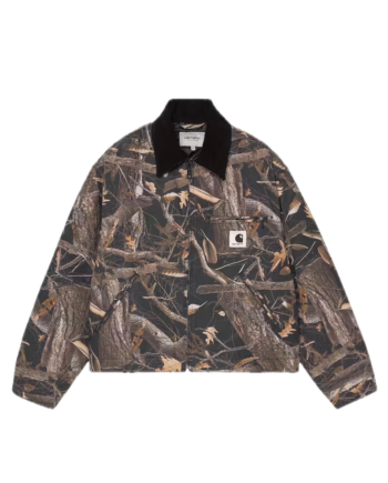 Carhartt WIP W' OG Detroit Jacket Camo Feather Tree / Black / Black (Heavy stone wash) I035672_3X8_60