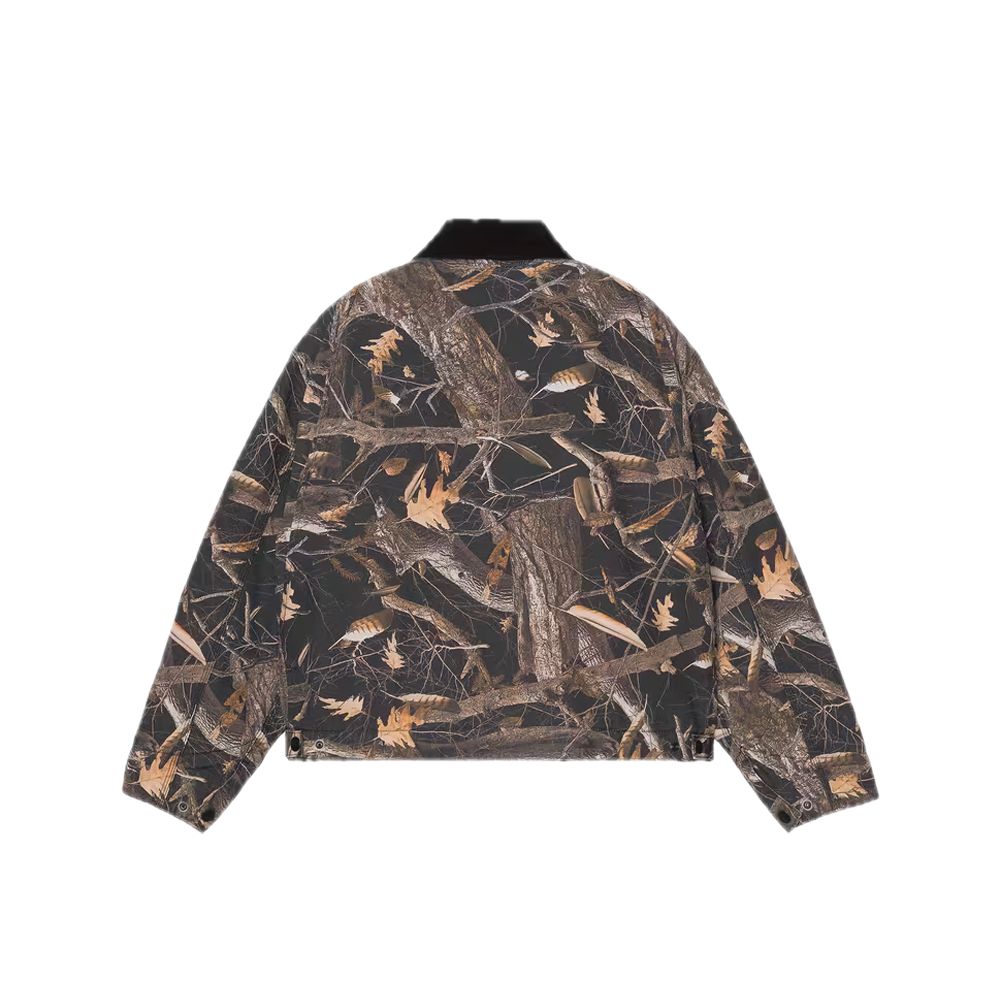 Carhartt WIP W' OG Detroit Jacket Camo Feather Tree / Black / Black (Heavy stone wash) I035672_3X8_60