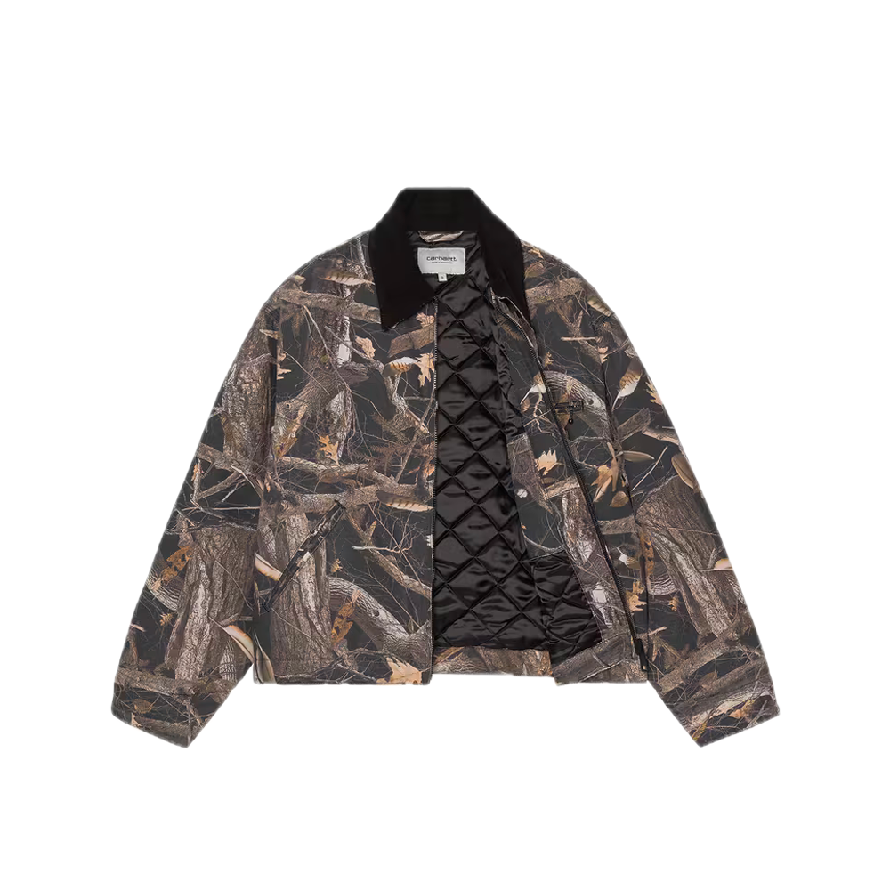 Carhartt WIP W' OG Detroit Jacket Camo Feather Tree / Black / Black (Heavy stone wash) I035672_3X8_60
