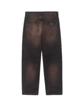 Carhartt WIP Aaron Pant Black Tobacco Used Wash I036728-890R