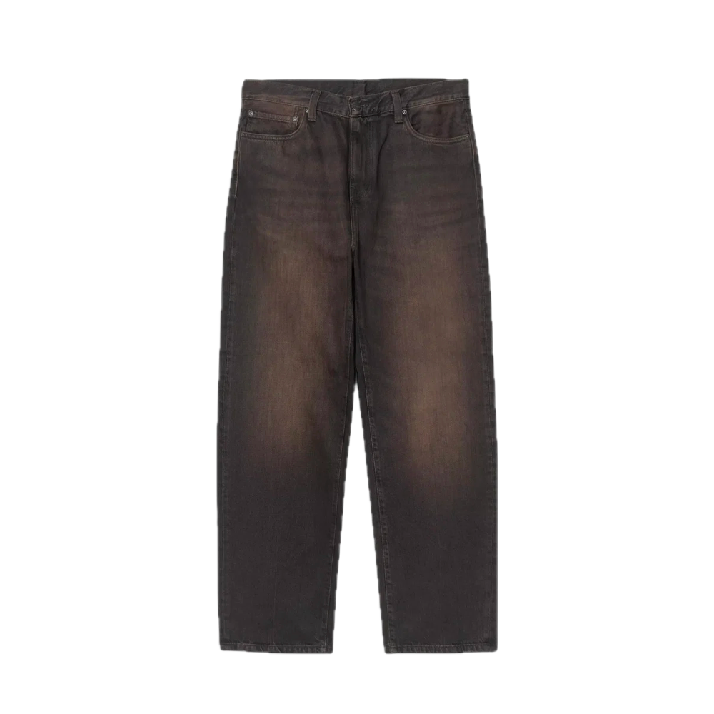 Carhartt WIP Aaron Pant Black Tobacco Used Wash I036728-890R