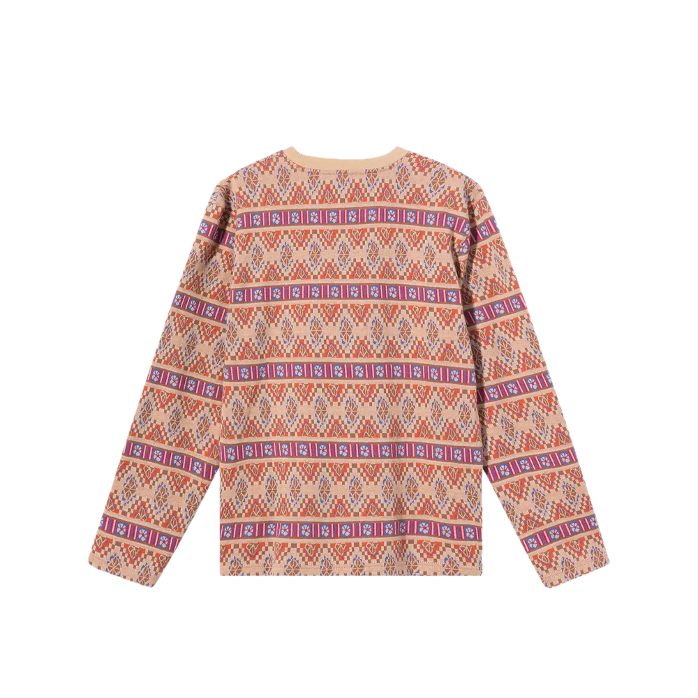 Stussy Giza Long Sleeve Crew Khaki 1140245_KHA