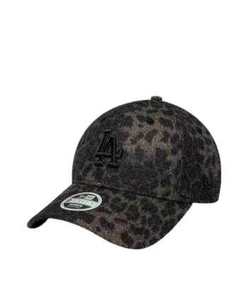 New Era LA Dodgers Womens MLB Cosy Leopard Black 9FORTY Adjustable Cap 60915728