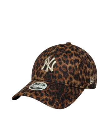 New Era New York Yankees MLB Womens Cosy Leopard Brown 9FORTY Adjustable Cap 60915734
