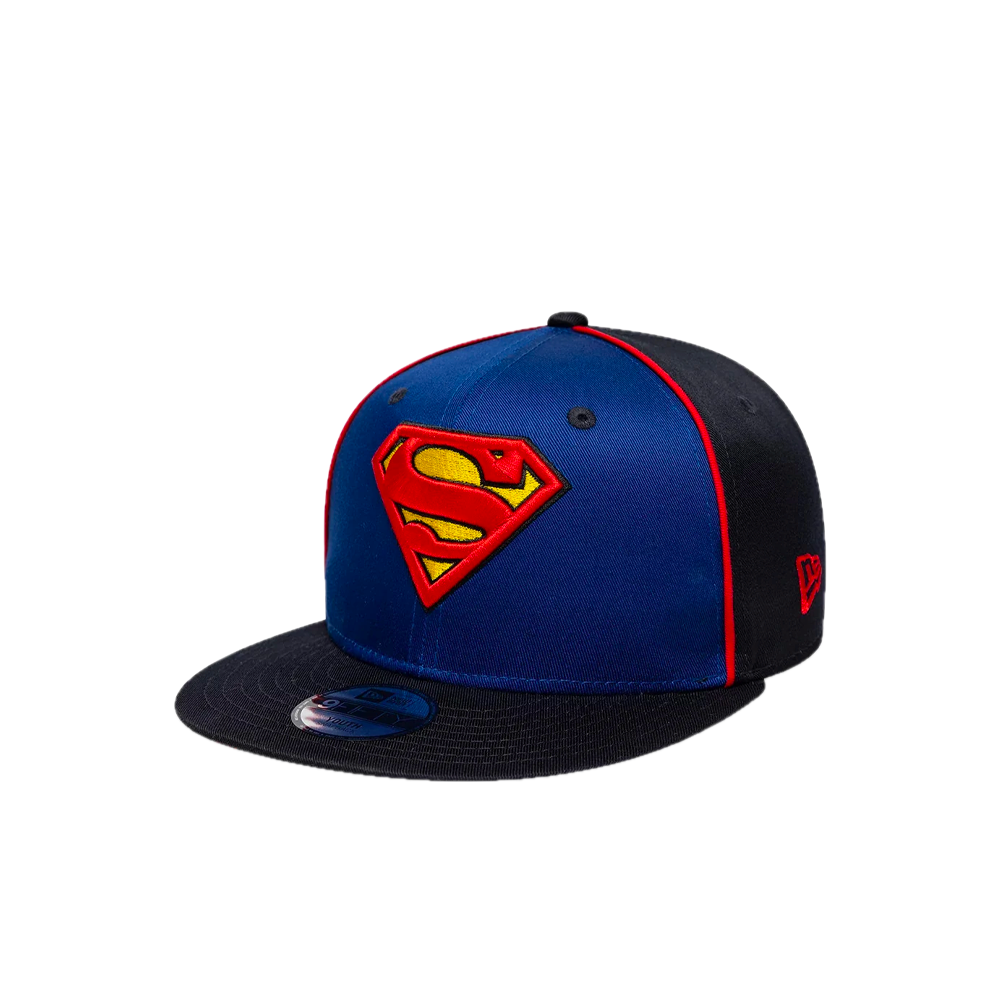 New Era Youth Superman DC Blue & Black 9FIFTY Snapback Adjustable Cap 60915763