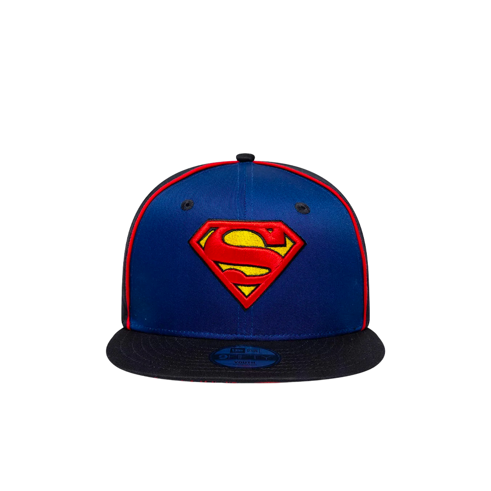 New Era Youth Superman DC Blue & Black 9FIFTY Snapback Adjustable Cap 60915763