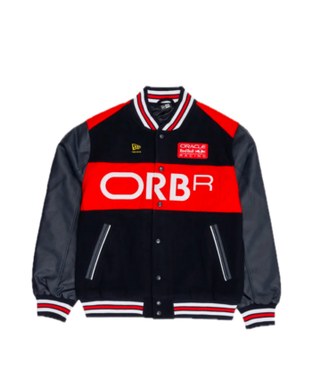 New Era Oracle Red Bull Racing F1 Wordmark Varsity Jacket Nightsky Navy 60897397