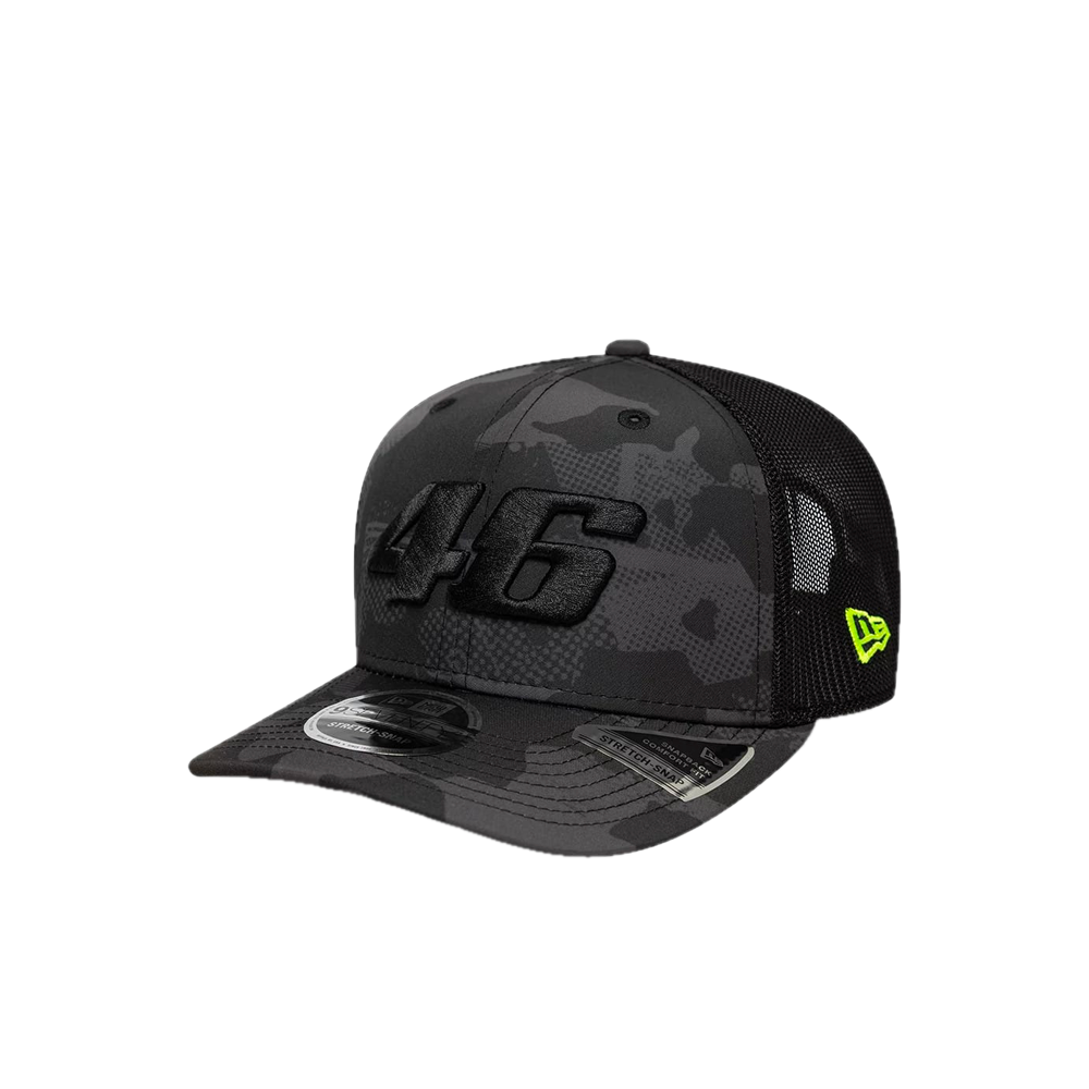 New Era VR46 Camo Black 9SEVENTY Stretch-Snap Adjustable Cap Black 60897562