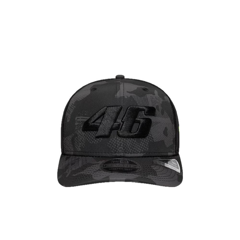 New Era VR46 Camo Black 9SEVENTY Stretch-Snap Adjustable Cap Black 60897562