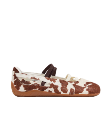 PUMA Speedcat Ballet Cow Print Women's Chocolate Brown / Warm White 407787_01