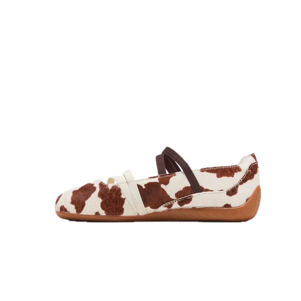 PUMA Speedcat Ballet Cow Print Women's Chocolate Brown / Warm White 407787_01