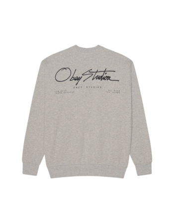 Obey Autograph Crewneck Ash Grey 111600104_ASG