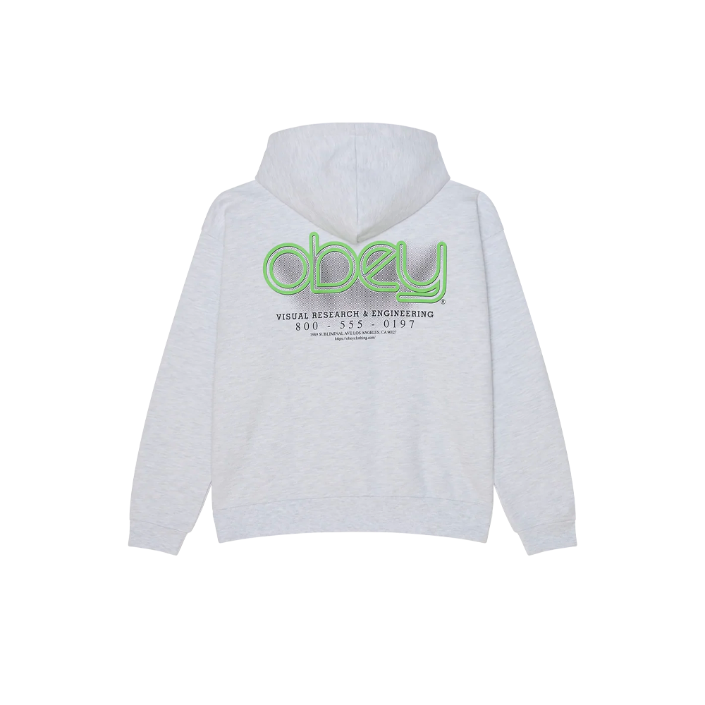 Obey Visuals Extra Heavy Pullover Ash Grey 111610071_ASG