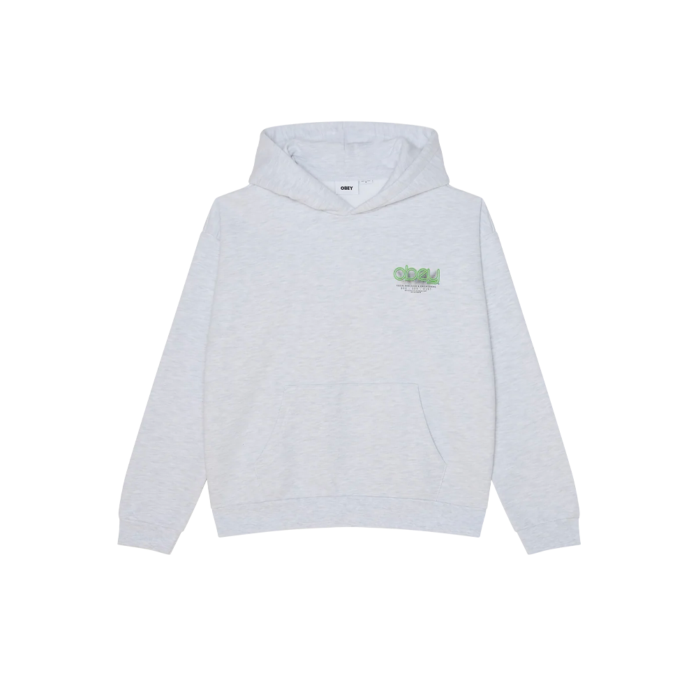 Obey Visuals Extra Heavy Pullover Ash Grey 111610071_ASG - Image 2