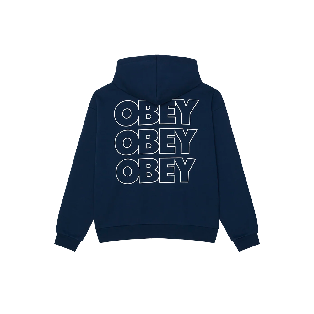 Obey Treble Extra Heavy Pullover Pageant Blue 111610072_PBL