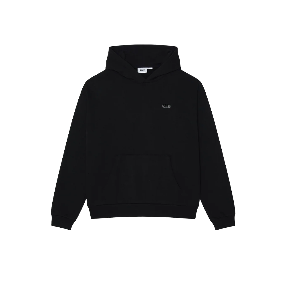 Obey Treble Extra Heavy Pullover Black 111610072_BLK - Image 2