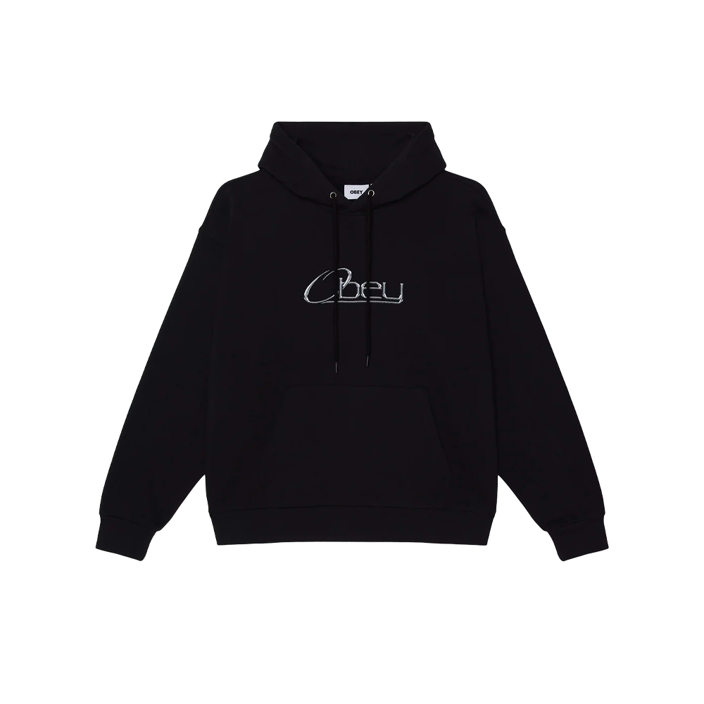Obey Chrome Pullover Black 111610075_BLK
