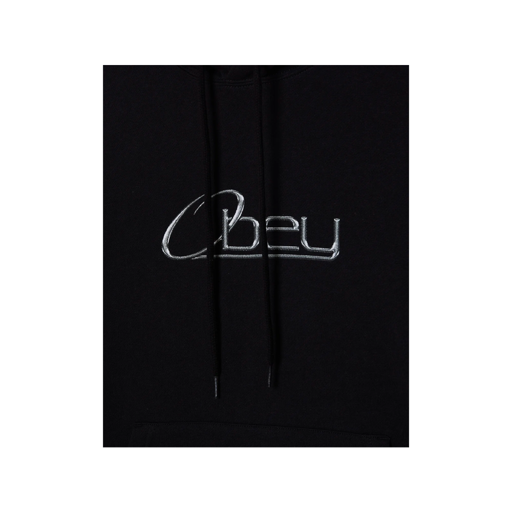 Obey Chrome Pullover Black 111610075_BLK - Image 3