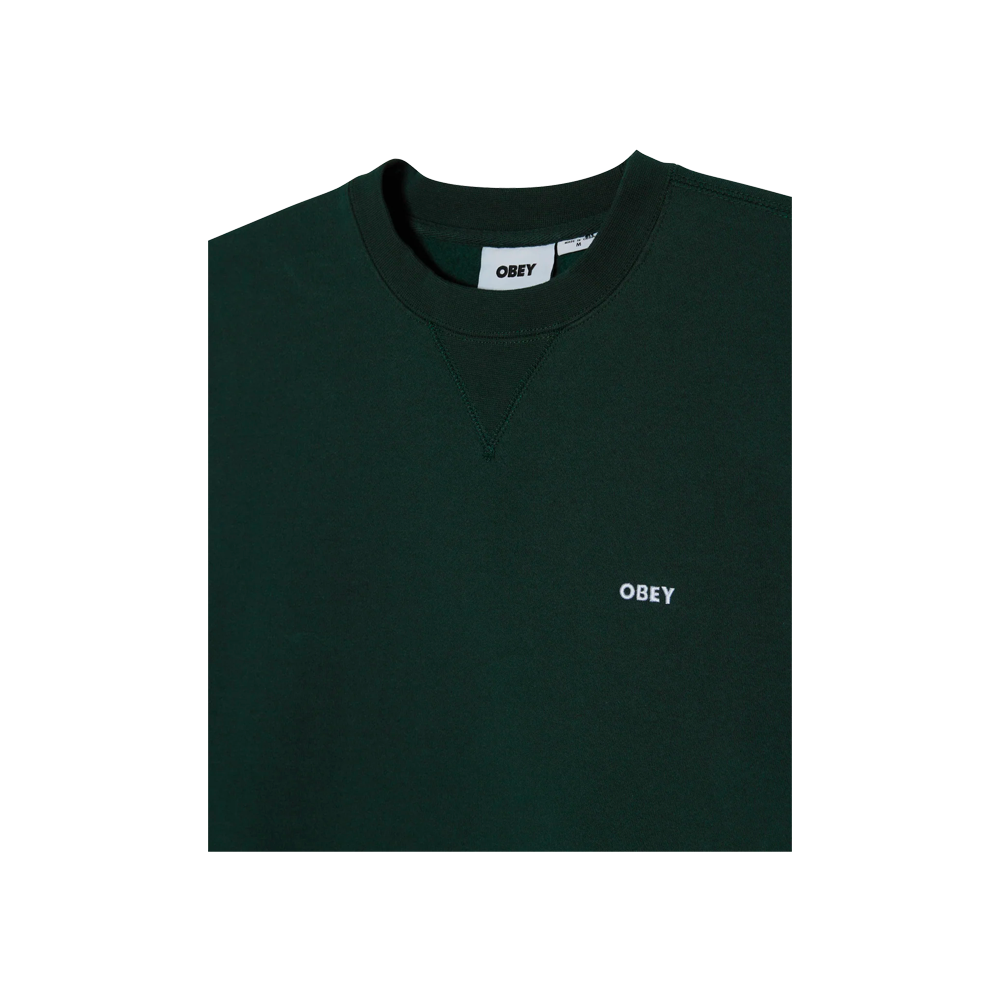 Obey Est. Works Bold II Crewneck Green Gables 112480152_GRG - Image 3