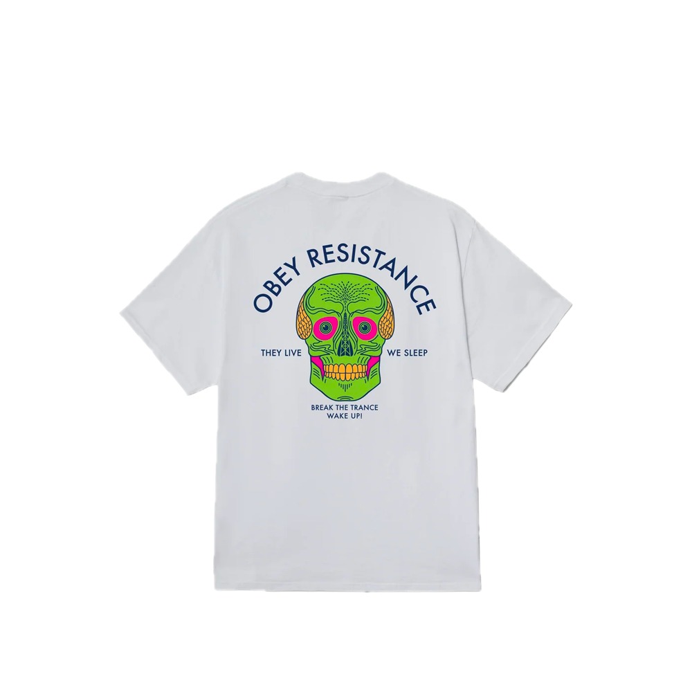 Obey Resistance Skull Tee White 165264484_WHT