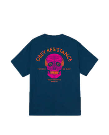 Obey Resistance Skull Tee Harbor Blue 165264484_HBL