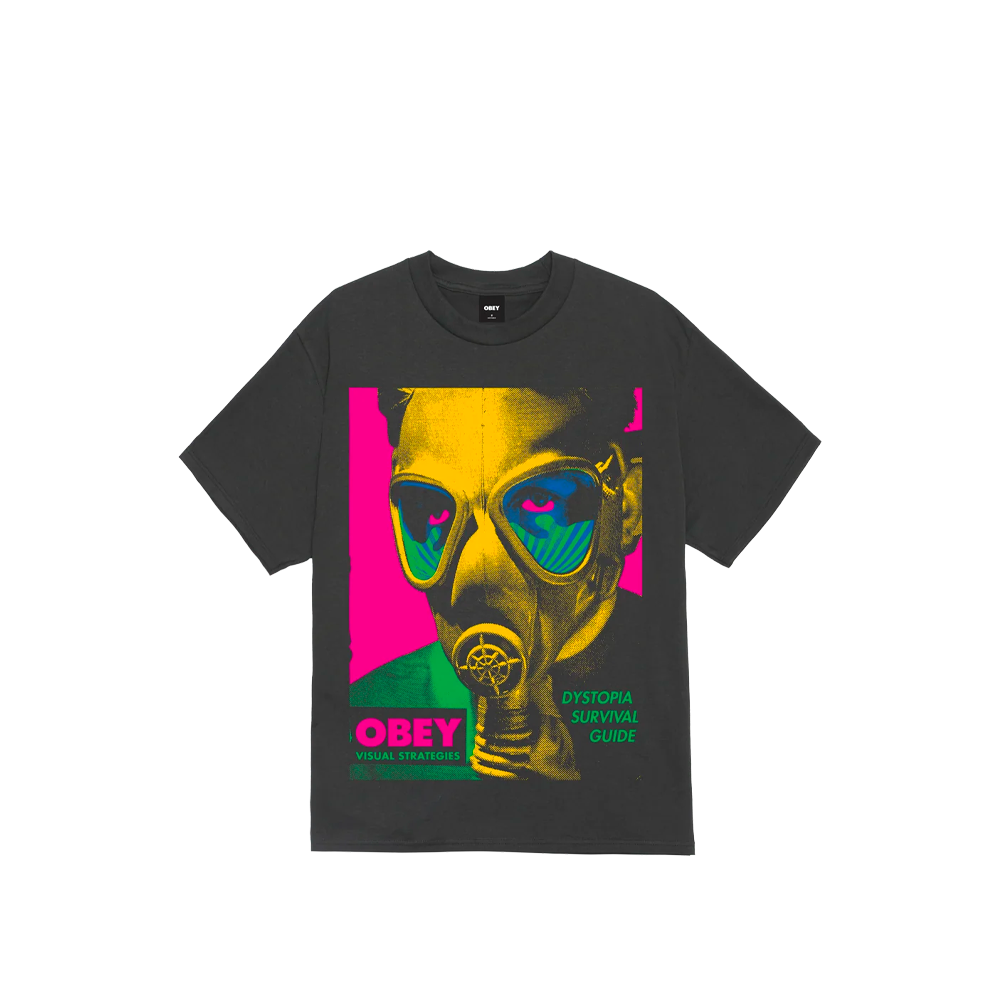 Obey Gas Mask Tee Vintage Black 165264485_VBL