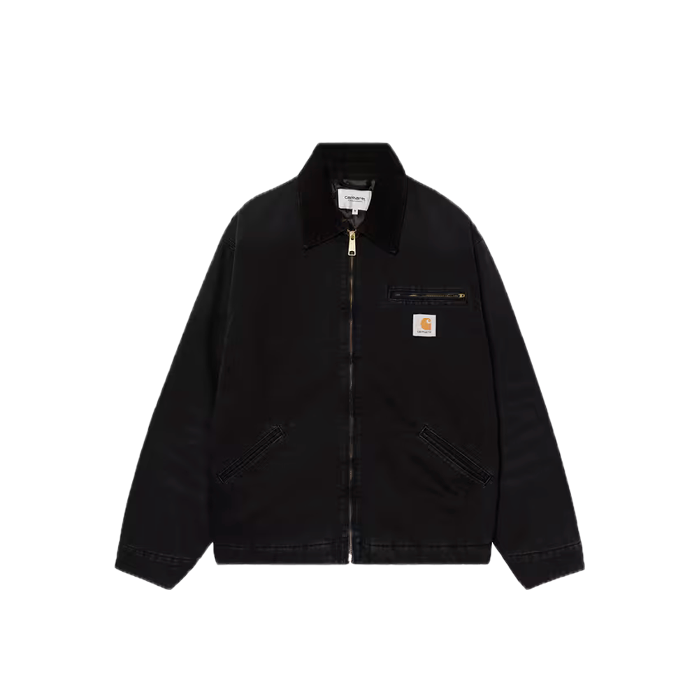 Carhartt WIP OG Detroit Jacket Black / Black (Stone canvas) I035614_00E_4O