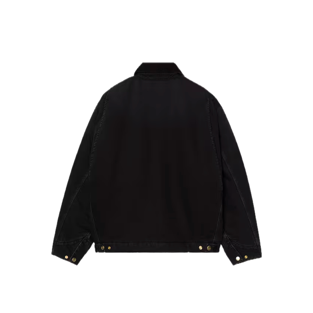 Carhartt WIP OG Detroit Jacket Black / Black (Stone canvas) I035614_00E_4O