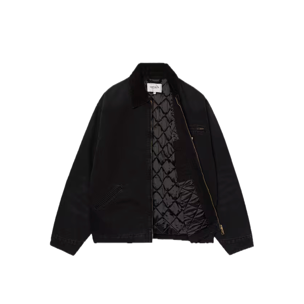 Carhartt WIP OG Detroit Jacket Black / Black (Stone canvas) I035614_00E_4O