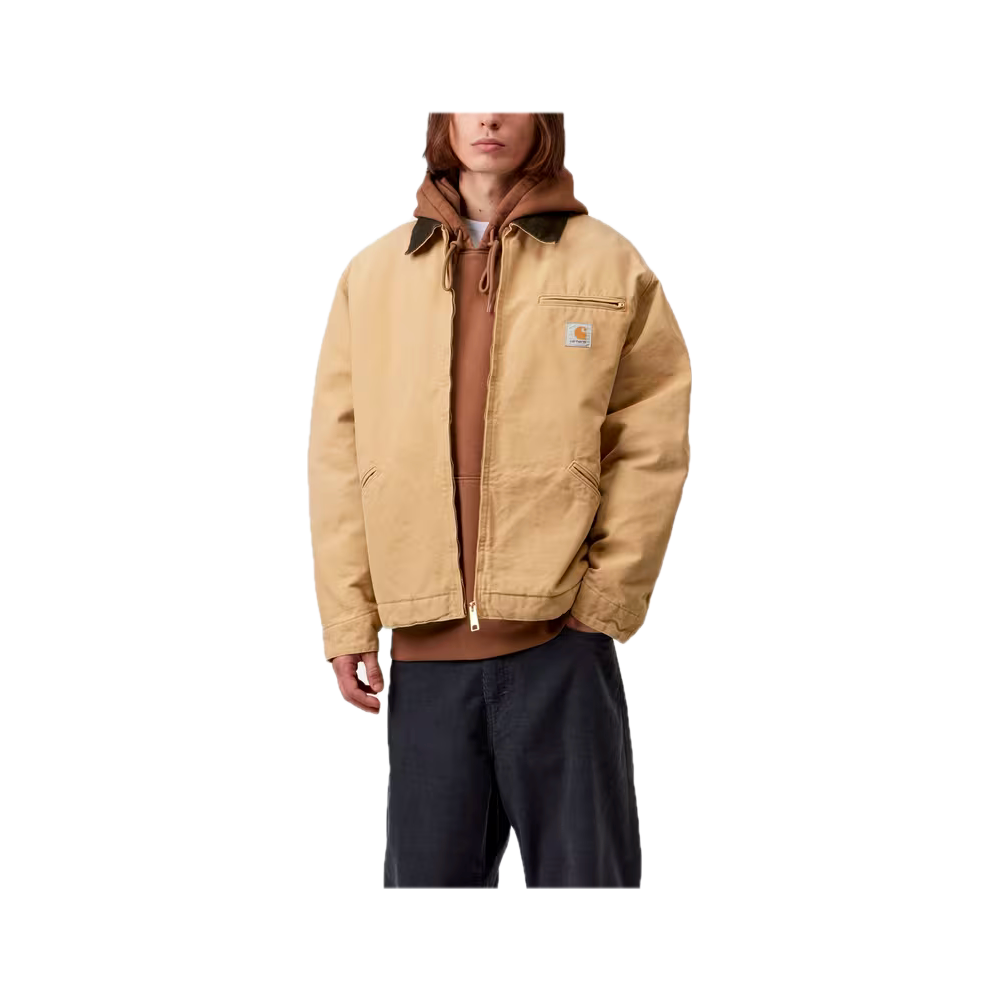 Carhartt WIP OG Detroit Jacket WIP Dusty H / Tobacco (Stone canvas) I035614_3WQ_4O