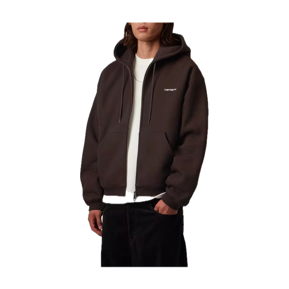 Carhartt WIP Hooded Ebbert Jacket Tobacco / White I037114_3XN_XX