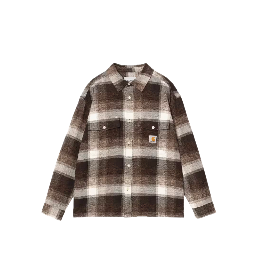 Carhartt WIP L/S Esterson Shirt Esterson Check / Tobacco I037139_3ZI_XX