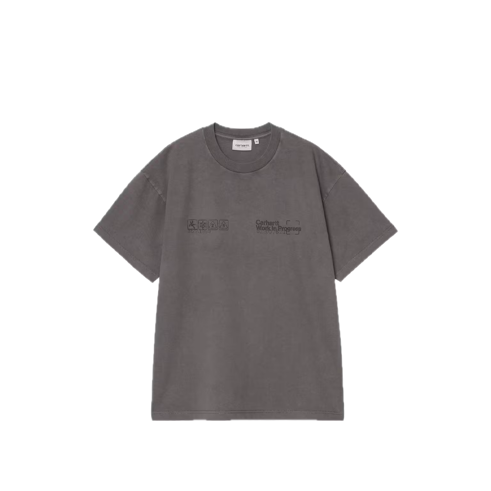 Carhartt WIP S/S Boxed T-Shirt Soot (Garment dyed) I037256_26_GD