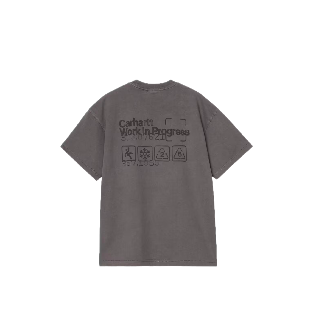 Carhartt WIP S/S Boxed T-Shirt Soot (Garment dyed) I037256_26_GD