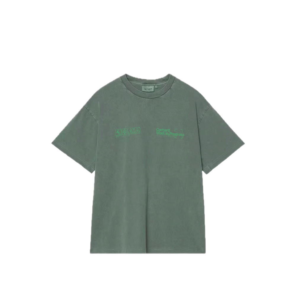 Carhartt WIP S/S Boxed T-Shirt Dark Scarab (Garment dyed) I037256_3U0_GD