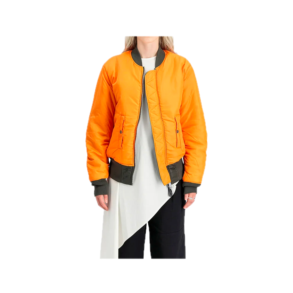 Alpha Industries MA-1 Heritage Bomber Jacket Rep. Grey 100101-04 - Image 4